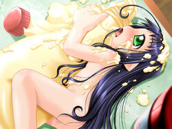 ahoge bottle_fairy green_eyes hororo nude pointy_ears