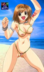 armlet bracelet breasts elie highres jewelry necklace nude rave rave_master swimsuit uncensored