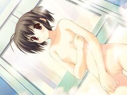 black_hair blush breasts censored dutch_angle flat_chest game_cg mitsumi_misato nipples nude to_heart_(series) to_heart_2 to_heart_2_another_days yuzuhara_konomi