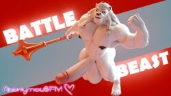 16:9 3d_(artwork) 4k abs absurd_res anonymousfm anthro areola balls big_balls big_penis claws digital_media_(artwork) erection felid feline felis fur genitals hair hi_res huge_balls huge_penis humanoid_genitalia humanoid_penis hyper hyper_balls hyper_genitalia hyper_penis image_comics invincible_(image_comics) lion looking_at_viewer male male_only mammal muscular muscular_anthro muscular_male nipples nude open_mouth pantherine pecs penis puffy_nipples simple_background smile solo teeth text thick_thighs thokk_(invincible) weapon white_body white_fur widescreen