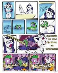 anthro beowulf100 breasts comic english equine female friendship_is_magic gummy_(mlp) horse my_little_pony pony pussy rarity_(mlp) smooth_skin spike_(mlp) sweetie_belle_(mlp)