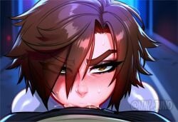 1boy 1boy1girl 1girl 1girl1boy 1girls ai_assisted ai_generated eve_(stellar_blade) evie_(stellar_blade) face_focus face_fucking facefuck nay_juno sexy sexy_pose stellar_blade stellar_blade:_blood_rain