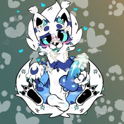 1:1 balls bat blizzate blizzate_the_arctiox blue_body blue_fur blue_penis blush bodily_fluids canid canine chimera chymera_beast chymera_chronicles cum cum_on_body cum_on_face cum_on_penis cum_on_self dragon erection feral fox fur genital_fluids genitals hybrid knot knotted_penis leg_markings looking_at_viewer lying male mammal markings masturbation messy mythological_creature mythological_scalie mythology on_back pawpads paws penis scalie socks_(marking) solo white_body white_fur