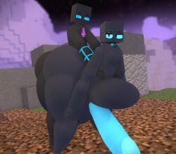 2boys ballsack big_ass big_butt big_penis blue_eyes butt curvy_male enderman hb_(hb_the_ender) hbtheender huge_ass huge_balls huge_butt males males_only minecraft penis stomach tagme thick_thighs wide_hips