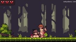 1boy 2d animated ass background_music big_ass breasts breasts_bigger_than_head breeding breeding_spree bubble_ass bubble_butt chimera_zak competitive_sex cum cum_dripping_out_of_pussy cum_inside dark-skinned_female dark_skin gameplay gameplay_mechanics harem life_with_the_tribe pixel_animation pixel_art sound tagme tribal_clothing tribe video