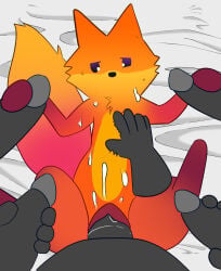 2026 absurd_res animal_genitalia animal_vulva bed bed_sheet bedding bestiality black_nose bodily_fluids canid canine canine_genitalia canine_vulva cum cum_on_chest erection female feral feral_on_bottom firefox first_person_view fox fur furniture gangbang genital_fluids genitals glans group group_sex hand_on_chest handjob hi_res human humanoid_genitalia humanoid_penis kit_(mozilla_firefox) looking_pleasured lying male male/female mammal masturbation mouthless mozilla narrowed_eyes naughtyfey on_back on_bed orange_body orange_ears orange_fur orange_tail penetration penile penile_masturbation penis purple_eyes quadruped red_paws sex solo_focus sweat tail toony vaginal vaginal_penetration vulva zoophilia