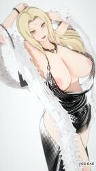 1girl 1girls 3d 3d_(artwork) 3d_artwork 3d_model 3d_render adult adult_female areola areolae arm_above_head arm_behind_head arm_up background big_areola big_areolae big_boobs big_breasts big_nipples black_clothes black_dress black_outfit black_topwear blank_background blonde blonde-haired_female blonde_female blonde_hair blonde_hair_female breasts brown-eyed_female brown_eyes busty busty_female busty_girl clothes dress hand_above_head hand_behind_head hand_up huge_boobs huge_breasts large_areola large_areolae large_boobs large_breasts large_nipple large_nipples lean_figure mature mature_female mature_woman monotone_background narrow_waist naruto naruto_(series) naruto_shippuden nipples one_color_background outfit pink_areola pink_areolae pink_nipples plain_background plump_breasts posing posing_for_the_viewer posing_naked posing_nude shueisha slender_body slender_waist slim_female slim_waist solid_color_background standing topwear tsunade tsunade_(naruto) white_background woman yee.exe