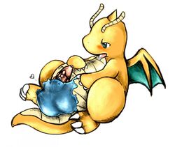 ambiguous_gender ditto dragonite erection fellatio male oral oral_sex penis plain_background pokémon_(species) pokemon pokemon_(species) sex shiny_pokemon size_difference tranquilmyst white_background