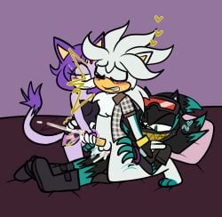 anal anal_orgasm anal_penetration anthro bite biting_lip blaze_the_cat bodily_fluids clothed clothing cum domestic_cat ejaculation embarrassed eulipotyphlan eyes_closed felid feline felis female fingering genital_fluids group group_sex handjob handjob_while_penetrated hands-free hedgehog holding_hips male male/female male/male mammal mephiles_the_dark moan orgasm partially_clothed penetration penile sega sex silver_the_hedgehog sonic_the_hedgehog_(series) the_night_club_au threesome trio vaginal vaginal_fingering zurzure