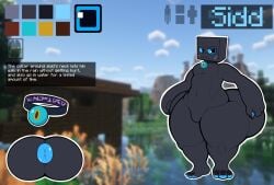 1boy asshole big_ass big_butt black_nails black_toenails blue_eyes butt curvy_male enderman feet male male_only minecraft oc original_character tagme thick_thighs wide_hips yamwamm