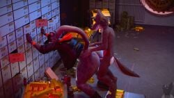 16:9 2025 3d_(artwork) 3d_animation 4_fingers ambiguous_penetration animated anthro anthro_on_anthro anthro_penetrated anthro_penetrating anthro_penetrating_anthro areola ass bank_vault banknote barbell_piercing bent_over big_breasts big_butt big_nipples black_claws black_clothing black_eyes black_hat black_headwear black_jacket black_nose black_topwear bodily_fluids bottomless bouncing_breasts bouncing_butt breasts canid canine canis claws clothed clothing cum cum_inside cum_on_back cum_on_butt cum_splatter digital_media_(artwork) doggy_style dreamworks duo felid female female_anthro female_penetrated finger_claws fingers fluffy from_behind_position fur genital_fluids genitals gold_bar green_sclera grey_body grey_fur hat headgear headwear height_assist hi_res hip_grab hoodie huge_butt huge_filesize huge_thighs inside interspecies jacket kitty_kat_(the_bad_guys) larger_female larger_sub lockbox long_playtime male male/female male_anthro male_penetrating male_penetrating_female mammal markings money mr._wolf_(the_bad_guys) multiple_angles muscular muscular_female nipple_dip nipple_piercing nipples nude orgasm pantherine penetration penile penile_penetration penis piercing pink_nipples red_clothing red_hoodie red_topwear red_wristband ring risk_of_being_caught risky risky_sex sex size_difference smaller_male snow_leopard sound sound_effects spots spotted_body spotted_fur standing_doggystyle submissive tagme tail tail_motion tailwag the_bad_guys thick_thighs thrusting topwear twitchyanimation video voice_acted white_body white_fur widescreen wolf yellow_sclera