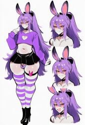 1boy ai_generated bunny femboy kortai novelai original_character reference_sheet tagme
