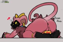 2026 anthro anus biped blush bouncywild breasts butt digital_drawing_(artwork) digital_media_(artwork) feet female fingers fur genitals haplorhine heartless hi_res kingdom_hearts lying mammal monkey nude nude_anthro nude_female on_front primate rear_view simple_background solo spiritelin square_enix tail toes vulva