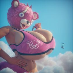 above_clouds ass bear bear_ears bear_girl booty bra butt ctgiantess cuddle_team_leader female female_only fortnite fortnite:_battle_royale furry furry_only giant_breasts giantess giantess_cuddle_team_leader giantess_milf hips hips_wider_than_shoulders huge_breasts hyper hyper_breasts hyper_butt in_the_sky pink pink_bra pink_clothing pink_eyes pink_hair pink_head pink_shorts pink_thong sky syd_(fortnite) thick thick_ass thick_body thick_hips thick_thighs thighs thighs_bigger_than_head thighs_focus