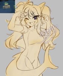1girls breasts character_request furry kaiju_paradise reference_image roblox roblox_game robloxian sketch sleepymicrowave tagme thighs