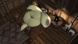 bbw big_ass big_breasts breasts bubble_butt cleavage female furry huge_ass huge_breasts hyper_breasts irene_(queenkabu) kingofthekabuto nipples overweight queenofthekabuto tagme thick_thighs wide_hips