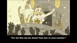 1girls anal big_breasts blonde_hair breasts buttknight cum cum_in_ass cum_in_pussy cum_inside cum_on_body dialogue double_penetration enjoying_sex game_cg gangbang goblin goblin_male image lingerie looking_pleasured multiple_boys naked netorare ntr orc orc_male panty panty_sniffing queen royalty sniffing_clothes sound spitroast tagme text text_box thick_thighs thighhighs video video_games