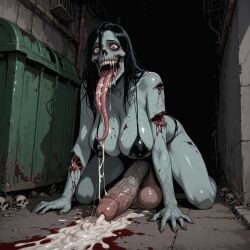 ai_generated cum futanari ghoul huge_cock shennru tagme undead veiny_penis zombie