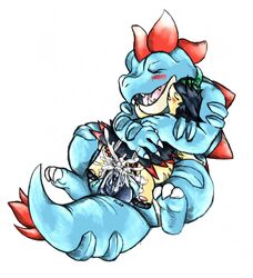 blush cum cum_in_pussy cum_inside female feraligatr furry kissing male onomatopoeia plain_background pokemon pokemon_(species) quilava scalie straight tranquilmyst vaginal_penetration white_background