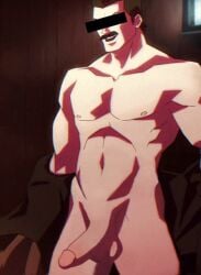1boy agents_of_mayhem bondage bound cock cock_ring dick erect_penis erection gay hard_on harness hollywood_(agents_of_mayhem) kaito_draws male male_only penis rod_stone solo solo_focus solo_male tagme wrapped