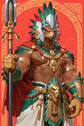 ai_generated alom_(drunken_tales) avian drunken_tales eagle lord_sarloc muscular_male pukijr
