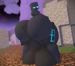 2boy big_ass big_butt blue_eyes butt curvy_male enderman face_in_ass hb_(hb_the_ender) hbtheender huge_ass huge_butt males males_only minecraft tagme thick_thighs wide_hips