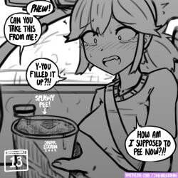 2girls car_interior crying desperation female_pov fully_clothed have_to_pee inside_car jailor_eckman mother_and_daughter original original_characters pee sketch
