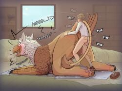 2026 anjydrawslewd avian barn bestiality blush breath claws dialogue doggystyle duo duo_focus english_description english_text feather_tuft feathered_wings feathers feet female female_feral female_penetrated feral feral_penetrated from_behind_position group gryphon hair hand_on_hip happy happy_sex hi_res human human_on_feral human_penetrating human_penetrating_female human_penetrating_feral inside interspecies larger_female larger_feral larger_penetrated larger_sub looking_back looking_pleasured male male/female male_human male_on_feral male_penetrating male_penetrating_female male_penetrating_feral mammal motion_lines mythological_avian mythological_creature mythology nude nude_male open_mouth penetration penile penile_penetration pupil raised_tail sex size_difference smaller_human story story_in_description submissive tail text tongue tuft vaginal vaginal_penetration wings