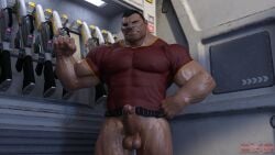 1boy 3d 3d_artwork agents_of_mayhem darkviperbara ingo_rotkapp male male_only no_pants pantless red_card_(agents_of_mayhem) solo solo_focus solo_male tagme
