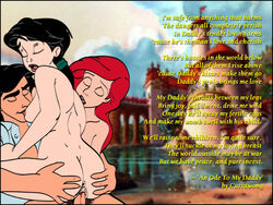 ariel ass col_kink disney father_and_daughter husband_and_wife implied_impregnation implied_incest impregnation incest melody melody_(disney) mother_and_daughter nipples prince_eric sex straight_hair the_little_mermaid the_little_mermaid_ii:_return_to_the_sea threesome