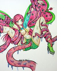 4kids_entertainment ahe_gao dead-kittens3 fairy fairy_wings held_up high_heels magenta_hair nickelodeon rainbow_(animation_studio) roxy roxy_(winx_club) tagme tentacle tentacle_sex torn_clothes winx_club