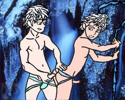 2boys bleach crossover dreamworks gay jack_frost jack_frost_(rise_of_the_guardians) male male_only paramount_pictures rise_of_the_guardians tagme toshiro_hitsugaya uncensored yaoi