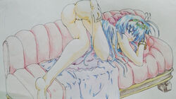 blue_hair nude slacker_magician tagme yu-gi-oh!