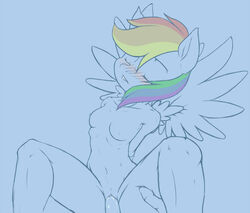 blush closed_eyes cum cum_inside female friendship_is_magic ibengmainee my_little_pony rainbow_dash_(mlp) smooth_skin solo_focus tagme wings