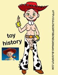 1futa disney futanari garoto_guloso intersex jessie_(toy_story) nipples penis pixar solo_futa tagme toy_story