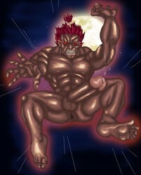 akuma boner erection gouki human male male_only nude solo street_fighter tagme