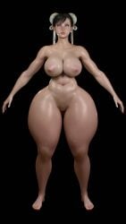 almightypatty big_breasts breasts chun-li fat_ass huge_ass nude street_fighter_6 t-pose thicc_thighs thick_thighs wide_hips