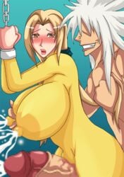 aged_down animated blonde_hair blush bondage breast_grab codename_fang cumshot erect_nipples faceless_male female hair_grab human jiraiya lactation large_breasts large_penis long_hair male milf milk_squirt naruto nipple_bulge nude_male open_mouth skin_tight smile straight tagme tsunade veiny_penis