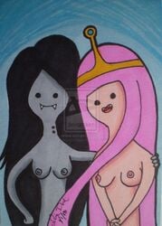 adventure_time ladynin-chan marceline princess_bubblegum tagme