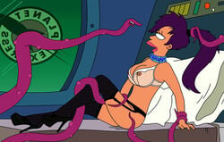 futurama purple_hair see-through see-through_bra tagme turanga_leela yivo