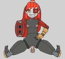 2d black_body breasts cum cum_in_pussy cum_inside cum_inside_vagina gun_arm horny_female mimi_sentry naked_female red_hair robot robot_girl sentry_(team_fortress_2) sentry_turret sex sex_robot shark_teeth smile team_fortress_2 tf2 vaginal_penetration vaginal_sex valve valve_(company) you