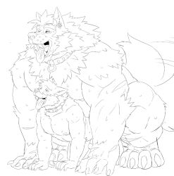 anthro anthro_on_anthro anthro_penetrated anthro_penetrating anthro_penetrating_anthro biped bodily_fluids bruno_(rossciaco) canid canine canis claws collar collar_only duo ear_piercing ear_ring erection fangs fingers fur genitals glans humanoid_genitalia humanoid_penis male male/male male_penetrated male_penetrating male_penetrating_male mammal monochrome muscular muscular_anthro muscular_male nude open_mouth open_smile pecs penetration penis piercing ring_piercing rossciaco sex smile spiked_collar spikes sweat tail tail_motion tailwag teeth tongue tongue_out wolf