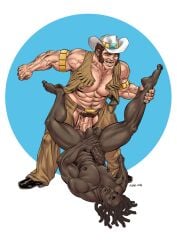 2boys abs age_difference anal anal_sex arm_hair balls bara big_balls big_dom_small_sub big_muscles big_nipples big_pecs big_penis black_hair brown_hair canon_x_oc chest_hair clay_(pokemon) cowboy_hat daddy dark-skinnedsub dark_skin dark_skinned_male dilf dominant dominant_human dominant_male duo erect_nipples erection gay gym_leader hair hairy hairy_male happy_trail holding_partner huge_cock human human_dominating_human human_on_human human_penetrated human_penetrating_human hunk interracial larger_human larger_male light_skin light_skinned_male logan_(artist) long_hair lying male male/male male_only male_penetrated male_penetrating_male masturbating_while_penetrated masturbation muscular muscular_human muscular_male navel nipples nude older_dom_younger_sub older_human older_male older_man_and_younger_boy older_on_young older_penetrating_younger pecs penetration penis penis_in_ass pokemon pokemon_bw pubic_hair sex sideburns signature size_difference smaller_human smaller_male smaller_penetrated submissive submissive_human submissive_male sweat yaoi younger_human younger_male younger_penetrated