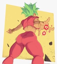 1girls artist_name ass dragon_ball kefla rikkatzu thighs