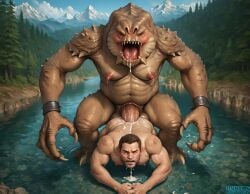 2boys abs ai_generated alien anal anal_sex ass back back_muscles balls bara big_balls big_dom_small_sub big_muscles big_nipples big_pecs big_penis booster_rex brown_body cum cum_drip cum_from_mouth cum_on_balls cum_on_body cum_on_penis cumshot daddy dilf doggy_style ejaculation erect_nipples erection fangs gay holding_partner huge_balls huge_cock huge_muscles human human_on_alien human_on_humanoid human_penetrated humanoid humanoid_penetrating_human humansub hunk interspecies larger_humanoid larger_male male male/male male_only male_penetrated male_penetrating_male muscular muscular_humanoid muscular_male navel nipples nude orgasm pecs penetration penis penis_in_ass rancor sex simultaneous_orgasms size_difference smaller_human smaller_male smaller_penetrated spikes_(anatomy) star_wars submissive submissive_human submissive_male water xenophilia yaoi