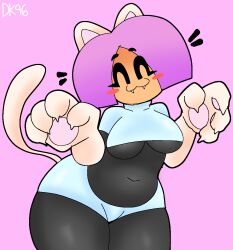 belly big_thighs catgirl daisykitty96 female slightly_chubby slightly_chubby_female tights