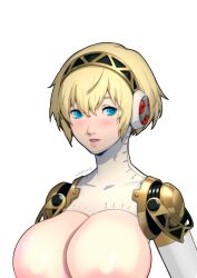 1girls 2024 2d_(artwork) aigis_(persona) atlus big_breasts blue_eyes breast_expansion breasts breasts_bigger_than_head color completely_nude completely_nude_female edit edited edited_image edited_official_artwork female gigantic_breasts hairband huge_breasts karfound large_breasts looking_at_viewer looking_pleasured massive_breasts nude nude_female nude_female_nude_female pale-skinned_female pale_skin person persona_3 persona_3_reload portrait robot robot_girl shiny_breasts shiny_hair shiny_skin short_hair smile smiling smiling_at_viewer solo solo_female white_skin white_skinned_female yellow_hair