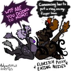 age_difference ambiguous_penetration anthro aria_snowhoof ass balls big_breasts big_butt bovid bovine breasts brother_(lore) brother_and_sister_(lore) cattle cringe daughter_(lore) dialogue digital_media_(artwork) eldritch_abomination eldritch_being facesitting female female_penetrated fur genitals group group_sex hair horn humor incest_(lore) lmao low_res male male/female male_penetrating male_penetrating_female mammal mature_female mother_(lore) mother_and_child_(lore) mother_and_daughter_(lore) mother_and_son_(lore) nipples nude older_female open_mouth oral parent_(lore) parent_and_child_(lore) parent_and_daughter_(lore) parent_and_son_(lore) penetration penile penis ready_to_pop redgreenfluffball riding sex sibling_(lore) sienna_snowhoof simple_background sister_(lore) sitting_on_another son_(lore) stomach_bulge tail tentacle tentacle_grab tentacle_penetration tentacle_sex text threesome tongue trio younger_female younger_male zach_snowfox