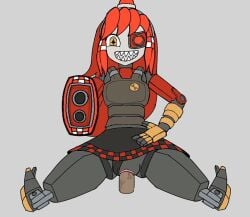 2d black_body gun_arm horny_female mimi_sentry panties penis_in_pussy red_hair robot robot_girl sentry_(team_fortress_2) sentry_turret sex_robot shark_teeth skirt smile team_fortress_2 tf2 vaginal_penetration vaginal_sex valve valve_(company) you