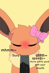 blowjob_face brown_body brown_eyes brown_fur eeveelution eeveelution_squad female generation_1_pokemon sigma_rizz speed_(eeveelution_squad) trace_(eeveelution_squad)